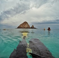 Sandy beach Dive Academy Snoopy island