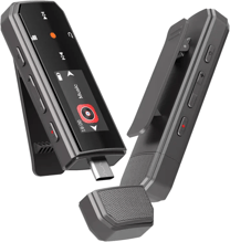 Ruizu Reproductor MP3 de 64GB Memoria USB Tipo-C y con Clip Portátil, con grabación y Radio