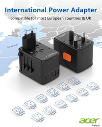 International power adapter for travel