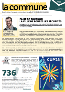 Couverture du journal LA COMMUNE de Tournon en Commun - n°3