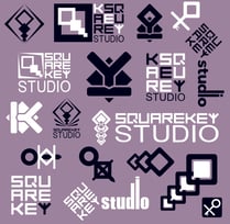 A selection of logo designs from SquareKey Studio