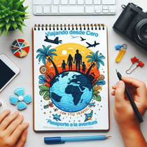 Viajando Desde Cero: Pasaporte a la aventura. logo