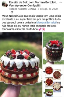 Curso Bolos de Vitrine com Marrara Bortoloti vale a pena Comece a ganhar dinheiro com Bolos em casa