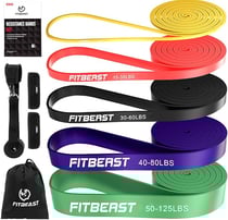 FitBeast Banda de Resistencia con Anclaje para Puerta Almohadilla de Mano