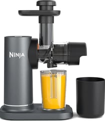 Ninja Licuadora de prensado en frío JC151EU, Con jarra de 700 ml y recipiente para pulpa de 1,1 