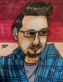 Josh Eaton by J.R. Turvey - artist - Dicepool Party Comics