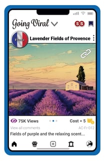 Image a Social Media Card for the Lavender Field of Provence