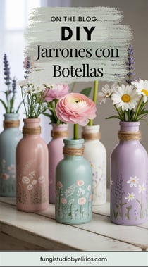 DIY Jarrones con Botellas Recicladas