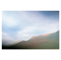 blur photography of a mountain