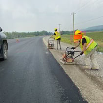 Highway shouldering Fort st. john