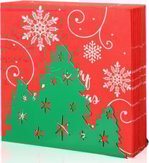 1 Pcs Napkin Holder for Tables Christmas Tree Design Napkin Holder