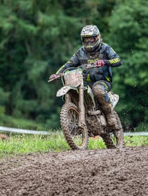 Motocross rider, Babel, North Wales, UK