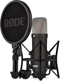 RØDE NT1 Signature Series micrófono de condensador de gran diafragma de la con soporte antivibración