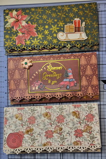 porte-billets en scrapbooking