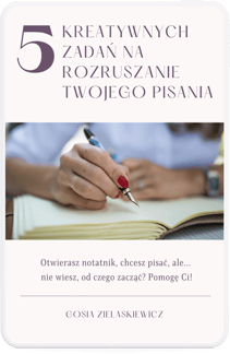 E-book - 5 kreatywnych  zadań na rozruszanie Twojego pisania 