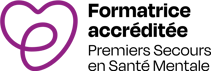 Logo Formatrice accréditée Premiers Secours en Santé Mentale de PSSM France