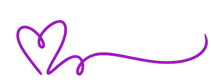 Decorative swiggly heart drawing