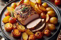 Lombo de Porco Assado com Batatas Fitness de VidaFit&Receitas