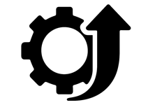 Icon showing increased productivity with Tymbuh app