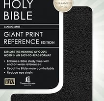 KJV Bible: Personal Size Giant Print Reference Edition Leather Bound