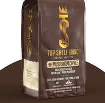 a bag of mushroom coffee