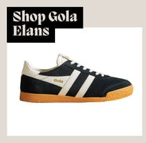 A picture of Gola Elan sneakers with the text "Shop Gola Elans"
