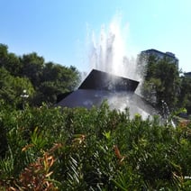 Fontaine de la gare du Palais. Québec.