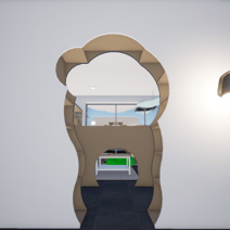 Image du projet transformation de l'entrée du coin lecture enfant avec une découpe en forme de nuage