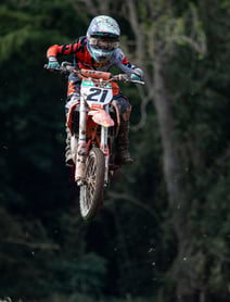 Motocross rider, Babel, North Wales, UK