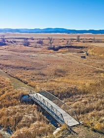 Bridge on 200 acre ranch Raz Hideaway Ranch Sturgis South Dakota Black Hills