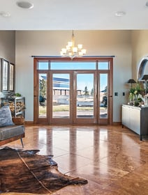 View of entry way at Raz Hideaway Ranch Sturgis South Dakota Black Hills