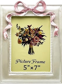 picture frame with bow