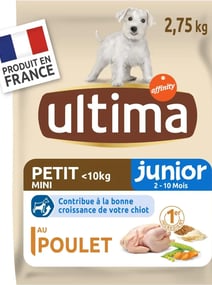 Canideo croquette pour chien Ultima Croquettes Petit Chien Junior