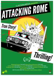 a poster for a movie about the movie attack of rome