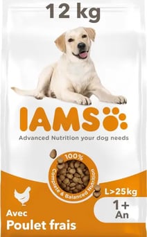 Canideo croquette pour chien Iams Vitality - Croquettes pour Chiens Adultes Grande Race