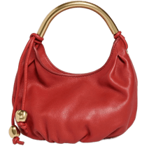 Red mini handbag with gold handle – chic evening bag from Amazon