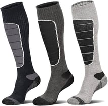 three pairs of socks with a pair of socks