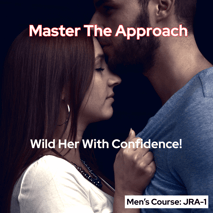Man on a date with a woman.
