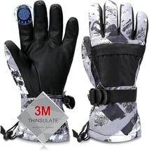 Ski Gloves, Warmest Waterproof and Breathable Snow Gloves