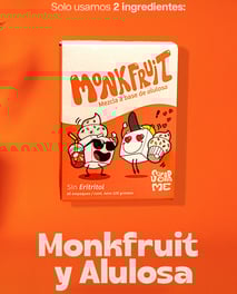 Endulzante natural con monkfruit y alulosa, sin calorías ni azúcares, ideal para cuidar tu salud