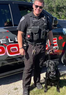 Officer Triton Martin and OPK9 Dunken Tell city pd IN