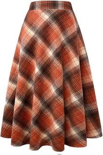 Long wool skirt