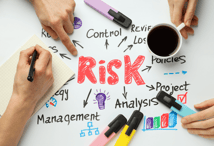 Shield icon protecting financial data on a digital screen.