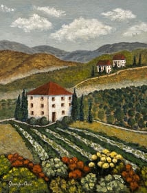 Tuscany Valley Hills, 2023, Acrylic on canvas, 10 x 8 inches  $140