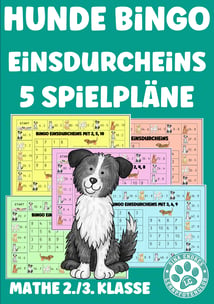 Bingo Einsdurcheins Spielpläne Hundeklasse