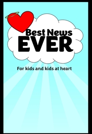 book cover clouds heart with halo on top best news ever for kids and kids at heart