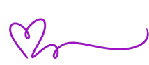 Decorative swiggly heart drawing