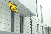 Home Boundary Wall with electric fencing