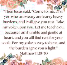 a Bible verse about rest