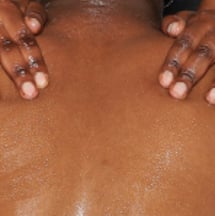 Man getting a swedish massage